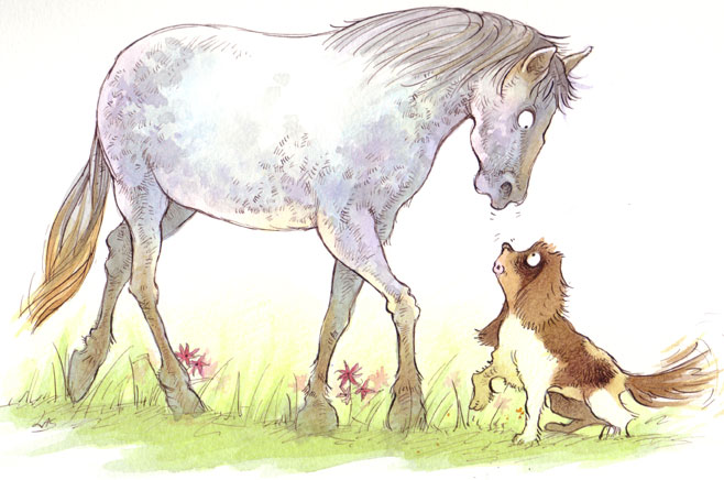Lyn Stone children's book illustrator - Drawing dogs