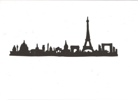 Paris skyline silhouette by hilemanhouse on Etsy