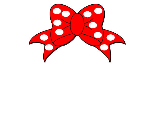Minnie Mouse Bow Outline Black | Clipart Panda - Free Clipart Images