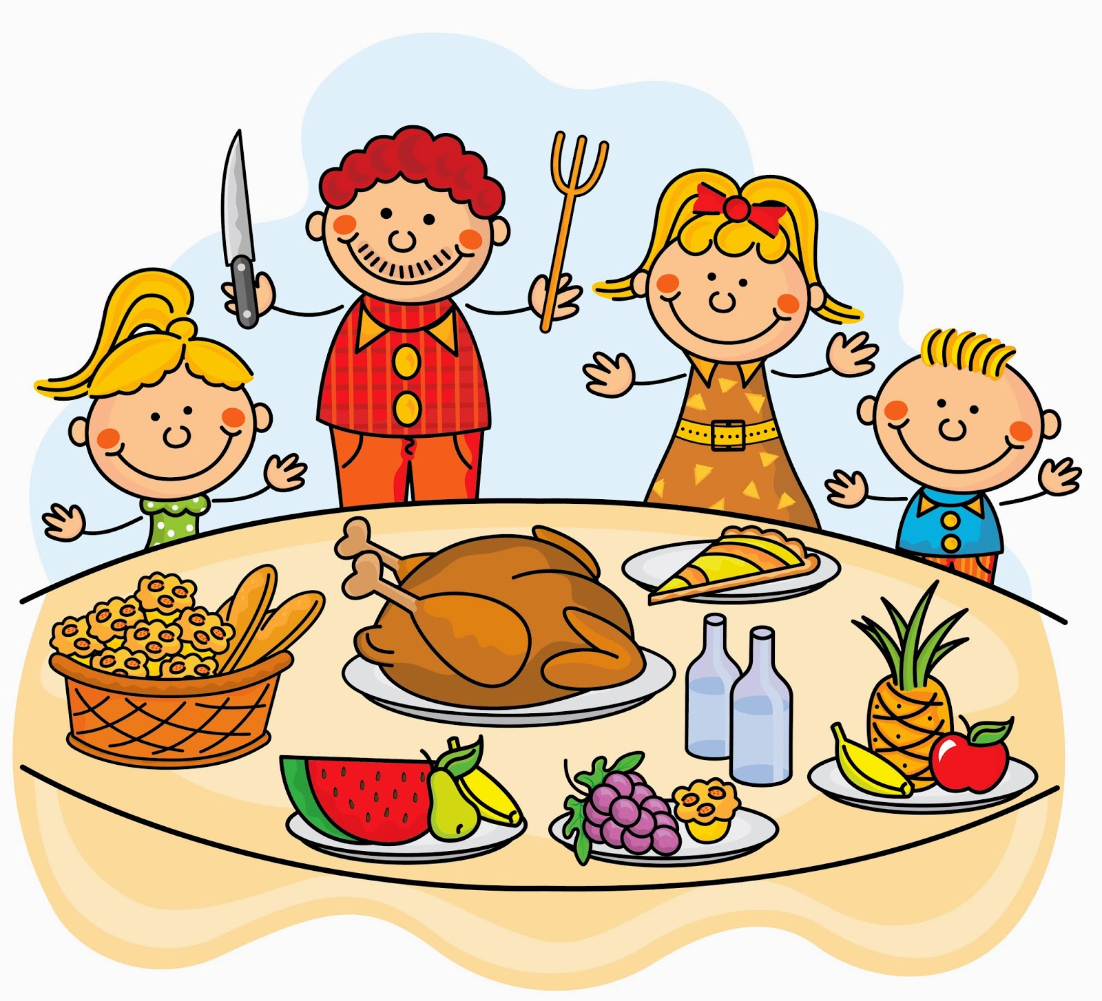 free christmas dinner clipart - photo #25