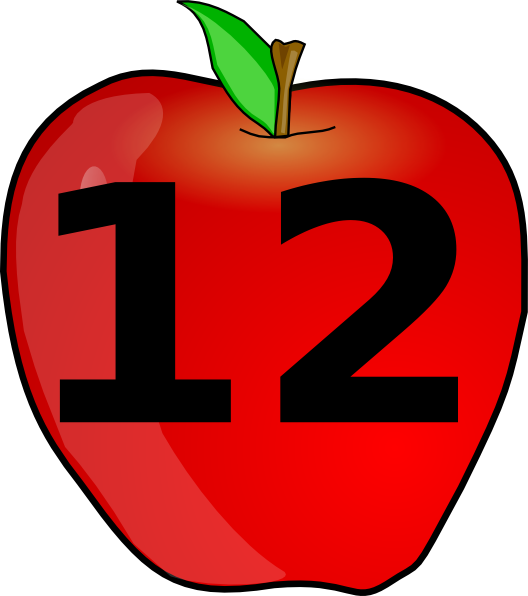 Counting Apple clip art - vector clip art online, royalty free ...