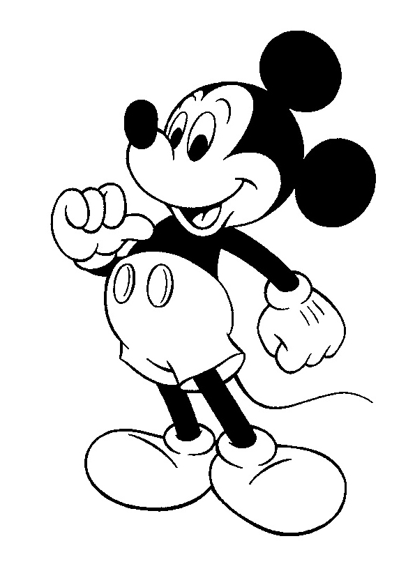 mickey mouse clip art free black and white - photo #50