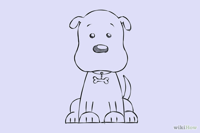6 Easy Ways to Draw a Cartoon Dog (with Pictures) - wikiHow
