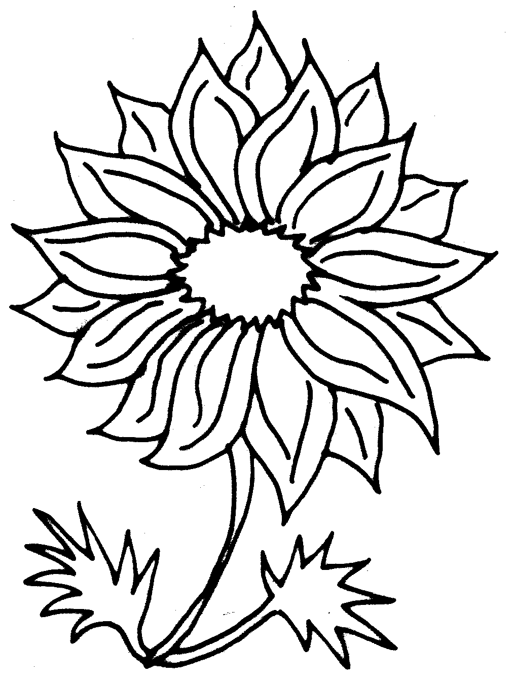 Sunflower Pencil Drawing | Clipart Panda - Free Clipart Images