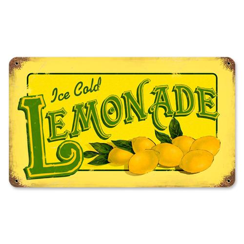 Ice Cold Lemonade Tin Metal Sign Reproduction - American ...