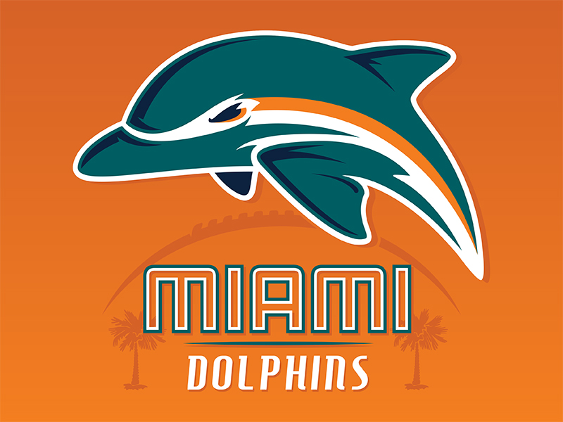 Dribbble - Miami Dolphins logo concept by Dan Blessing