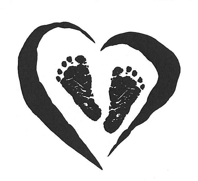 Baby Foot Prints In A Heart - ClipArt Best