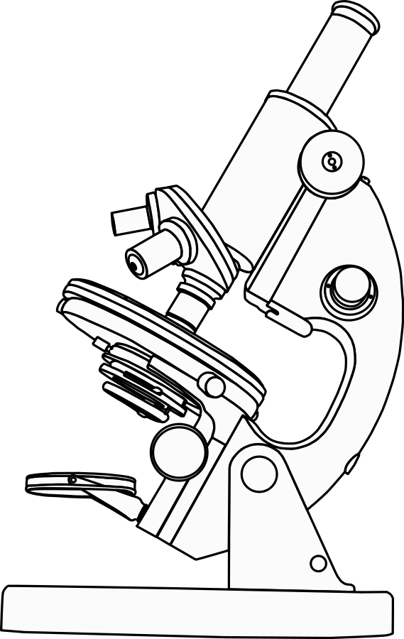 Microscope large 900pixel clipart, Microscope design