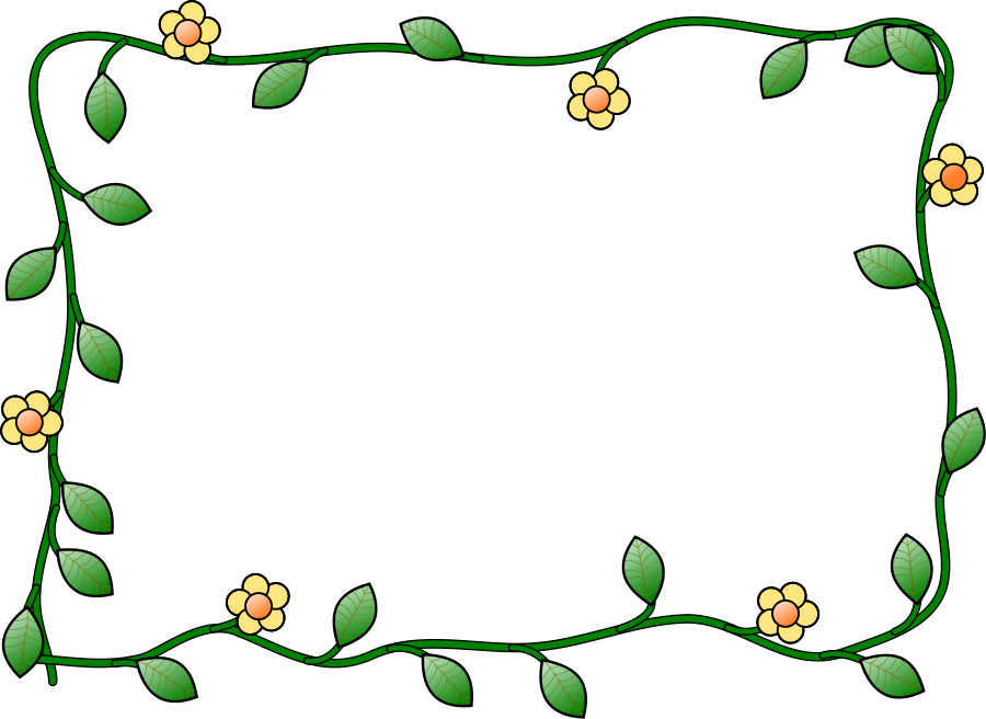 Flower frame SVG Vector file, vector clip art svg file