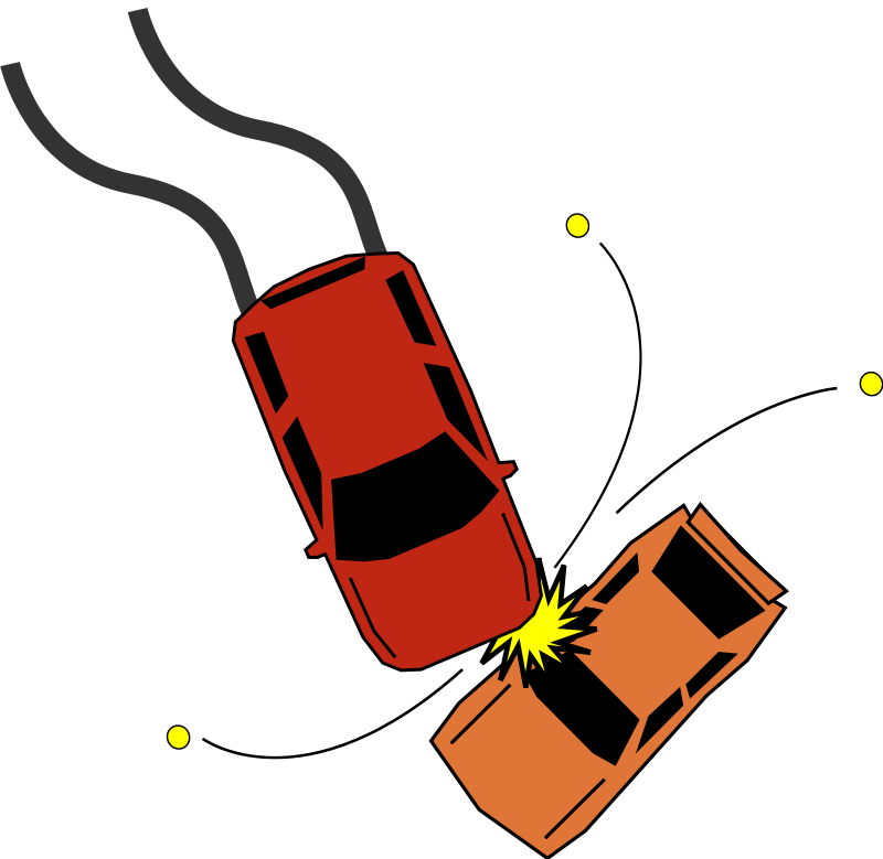 Car Accident Free Vector / 4Vector