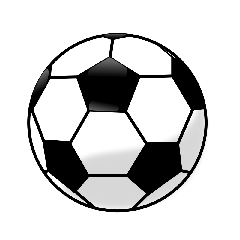 Soccer Clip Art Black And White