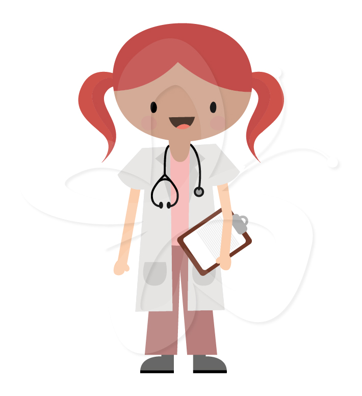 Medical Clipart Set - Nurse, Doctor and Surgeon - Creative Clipart ...