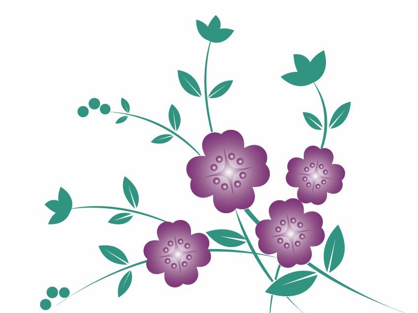 Floral Elements Vector Set Flower Free For Tattoo Page 2