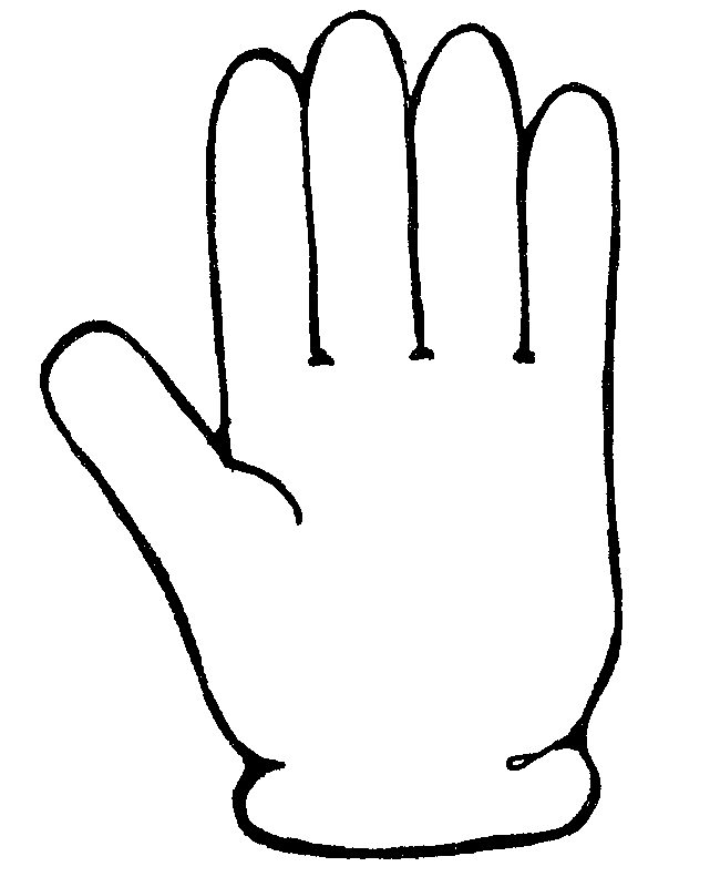 Mitten Clipart Black And White