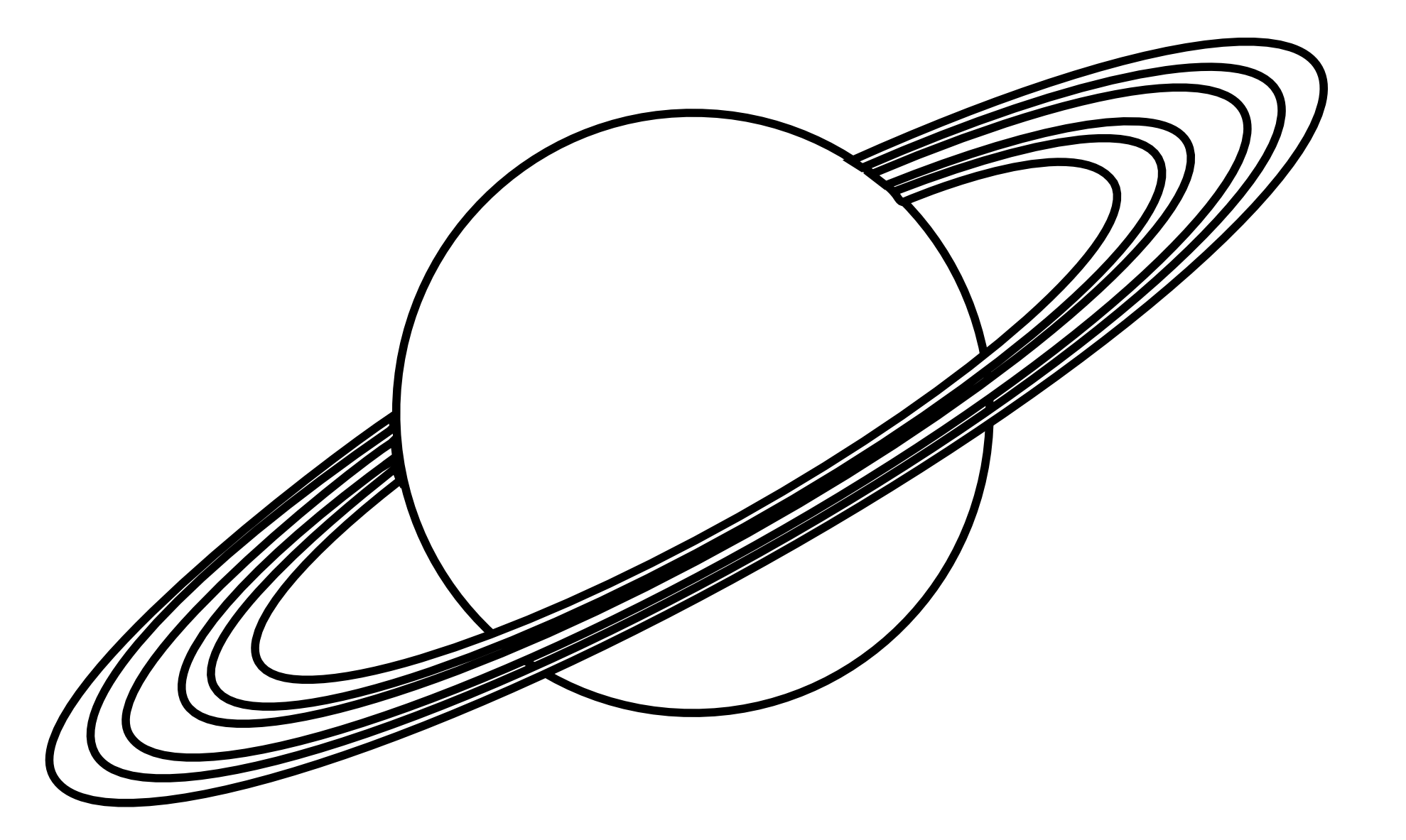 Saturn ring Colouring Pages (page 2)
