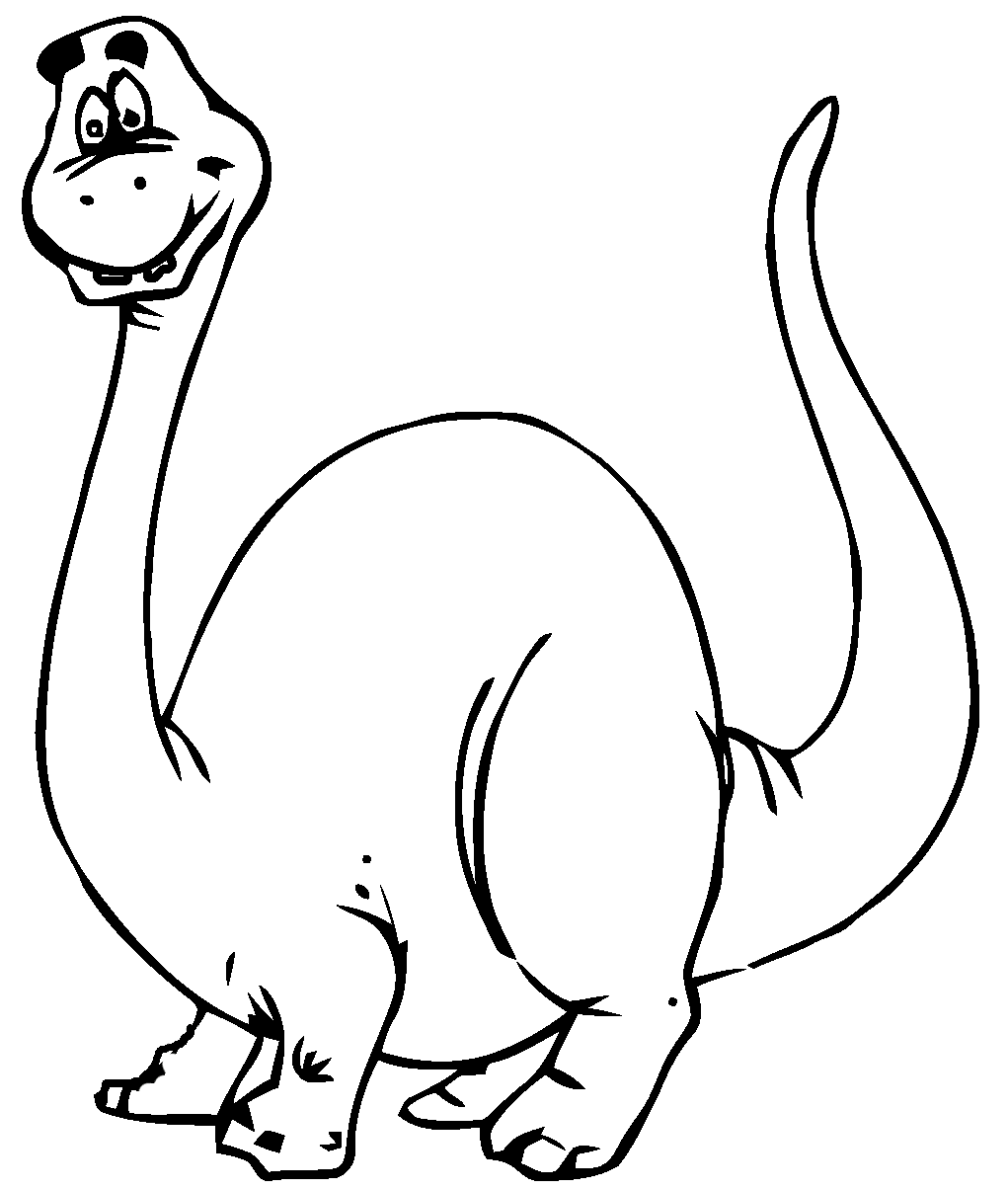 cartoon dinosaurs Colouring Pages