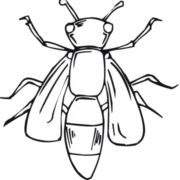 Bubble Bees Colouring Pages (page 2)