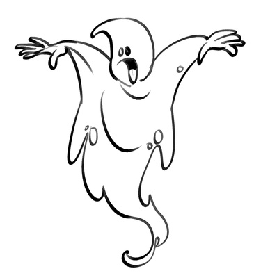 Cartoon Ghost Coloring Page Halloween Printable | Just Free Image ...