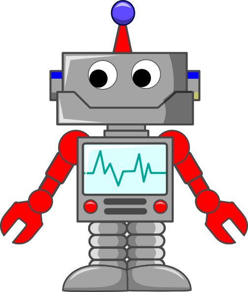 Cartoon Robot clip art - vector clip art online, royalty free ...