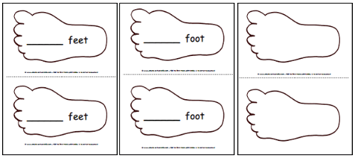 Printable Feet Template Pattern | A to Z Teacher Stuff Printable ...