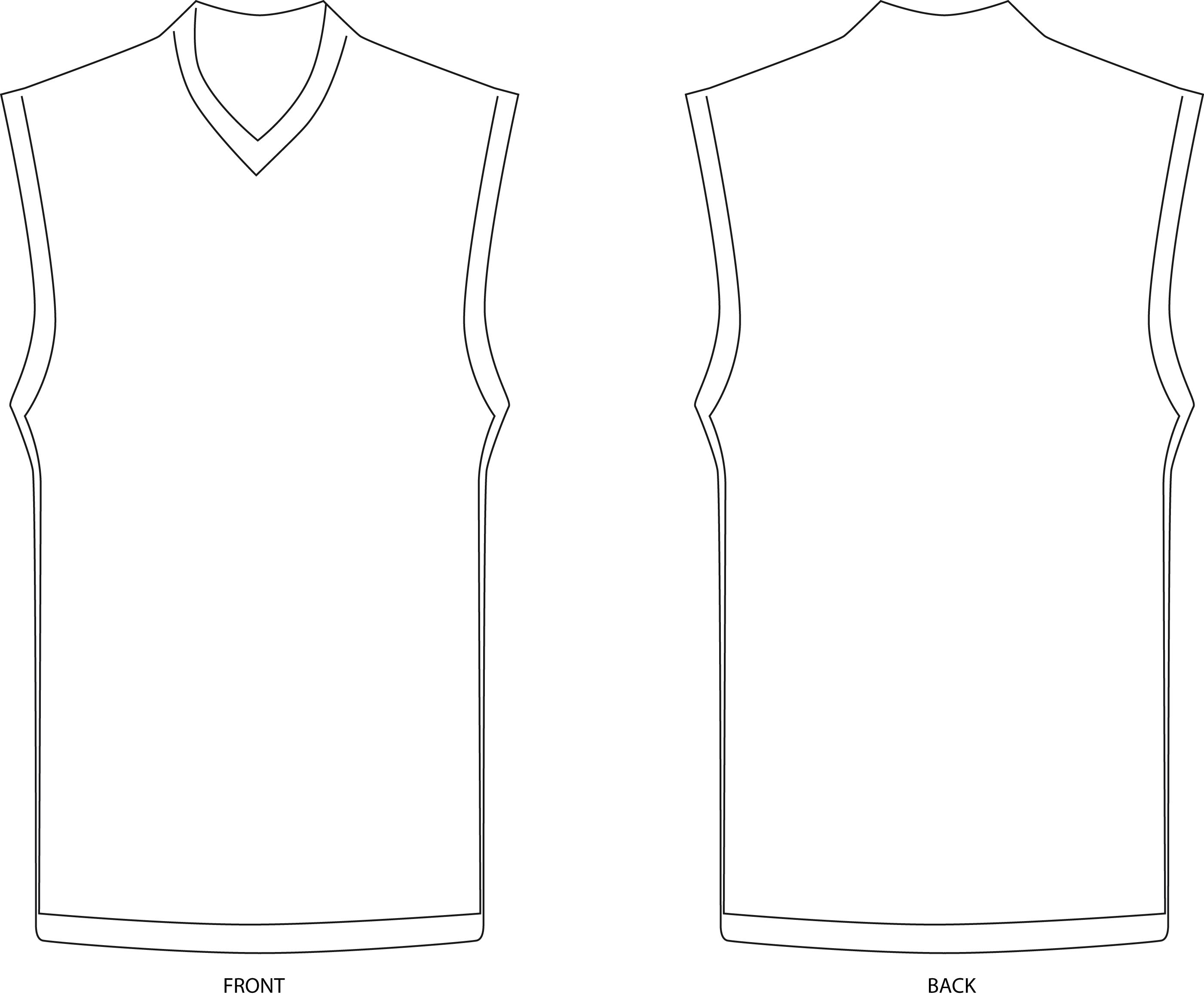 basketball jersey layout blank