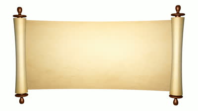 Scroll Of Old Parchment, 3d Animation With Alpha Mask Stock ...