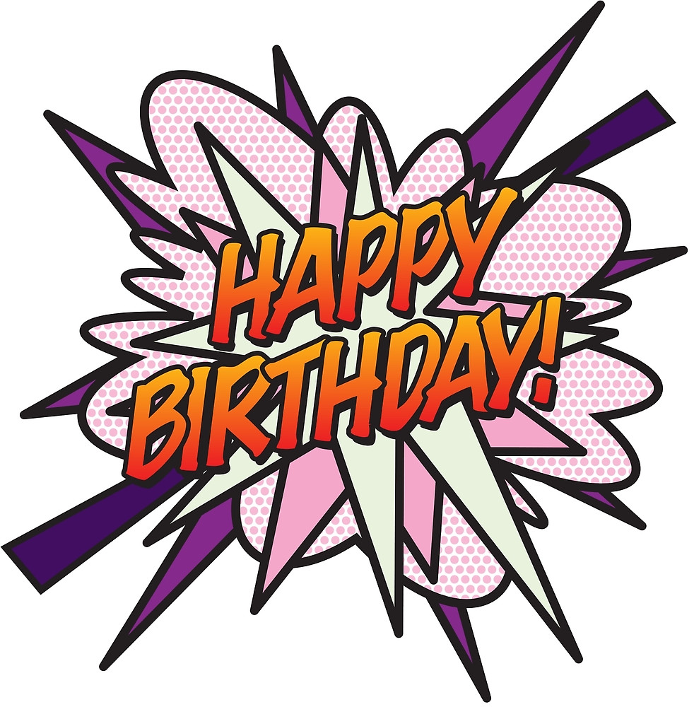 Happy Birthday Comic - Cliparts.co