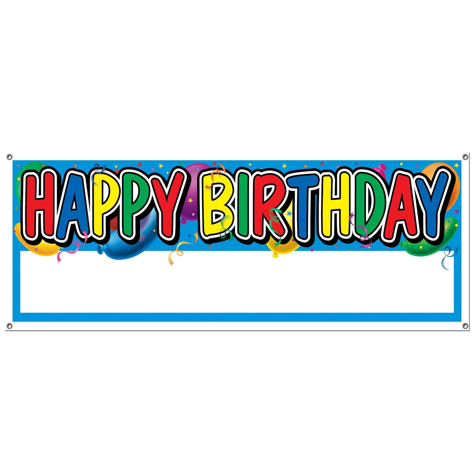 Cheap Happy Birthday Blank Sign Banner at Go4Costumes.com