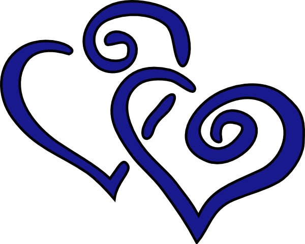 Intertwined Hearts clip art - vector clip art online, royalty free ...