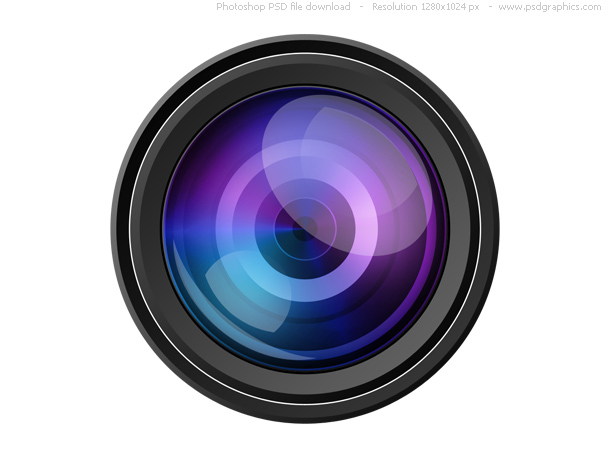 PSD camera lens icon | PSDGraphics