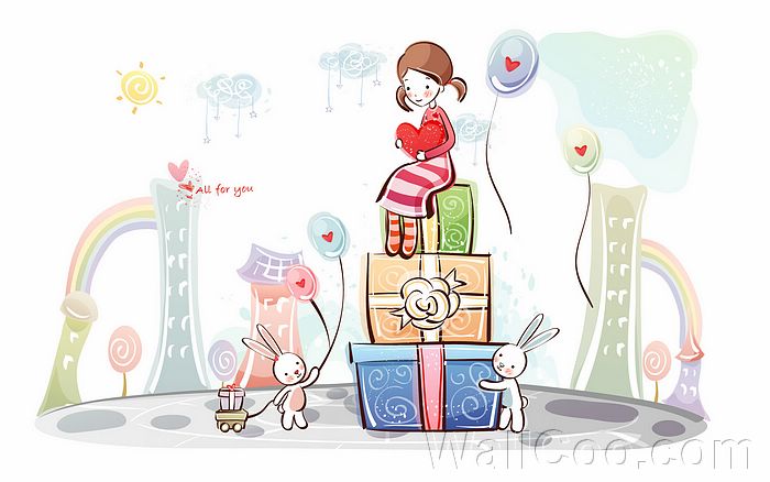 Love Gifts - Valentine Couple, Valentine's Day illustrations 38 ...