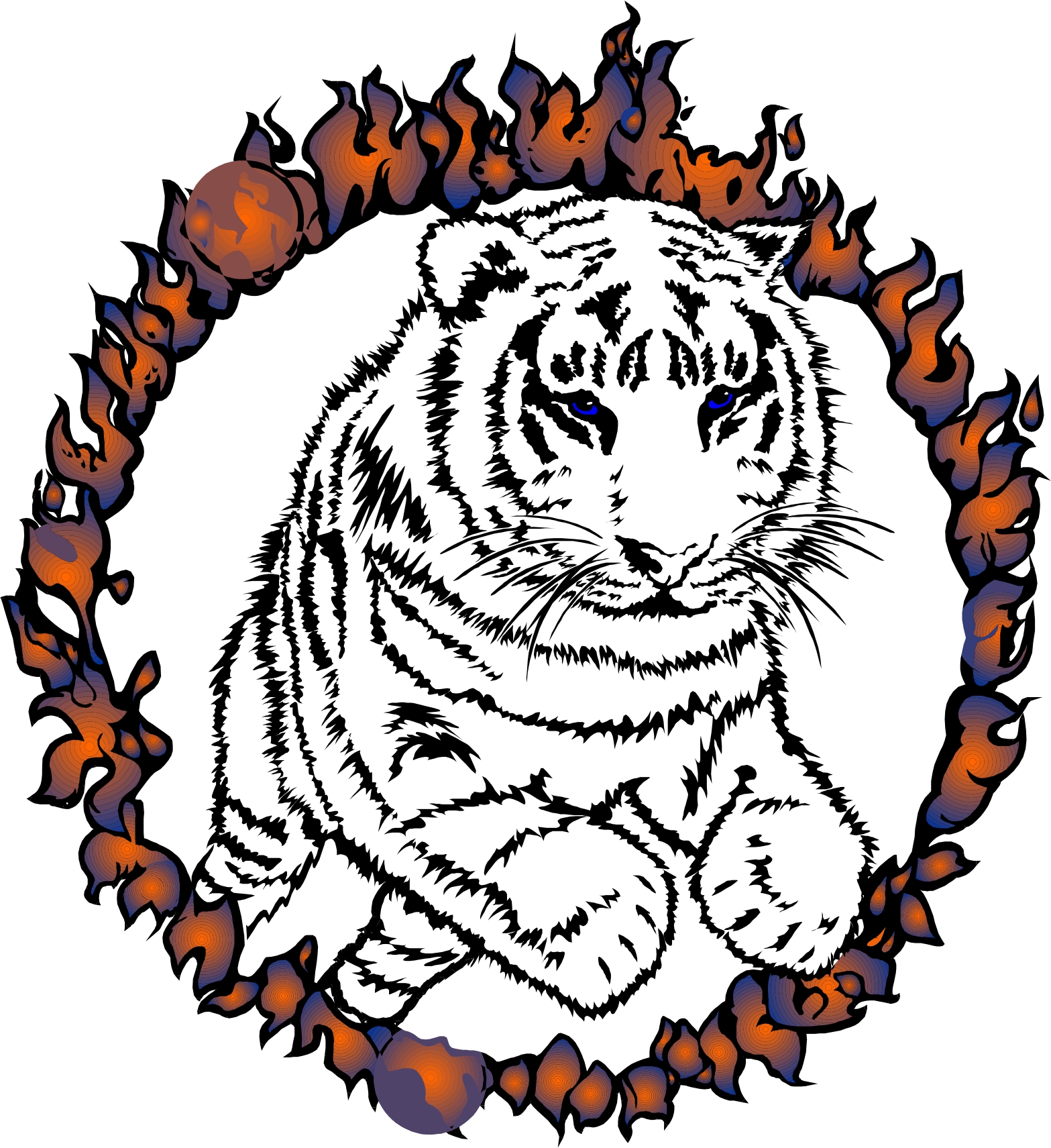 cartoon tiger clip art free - photo #45
