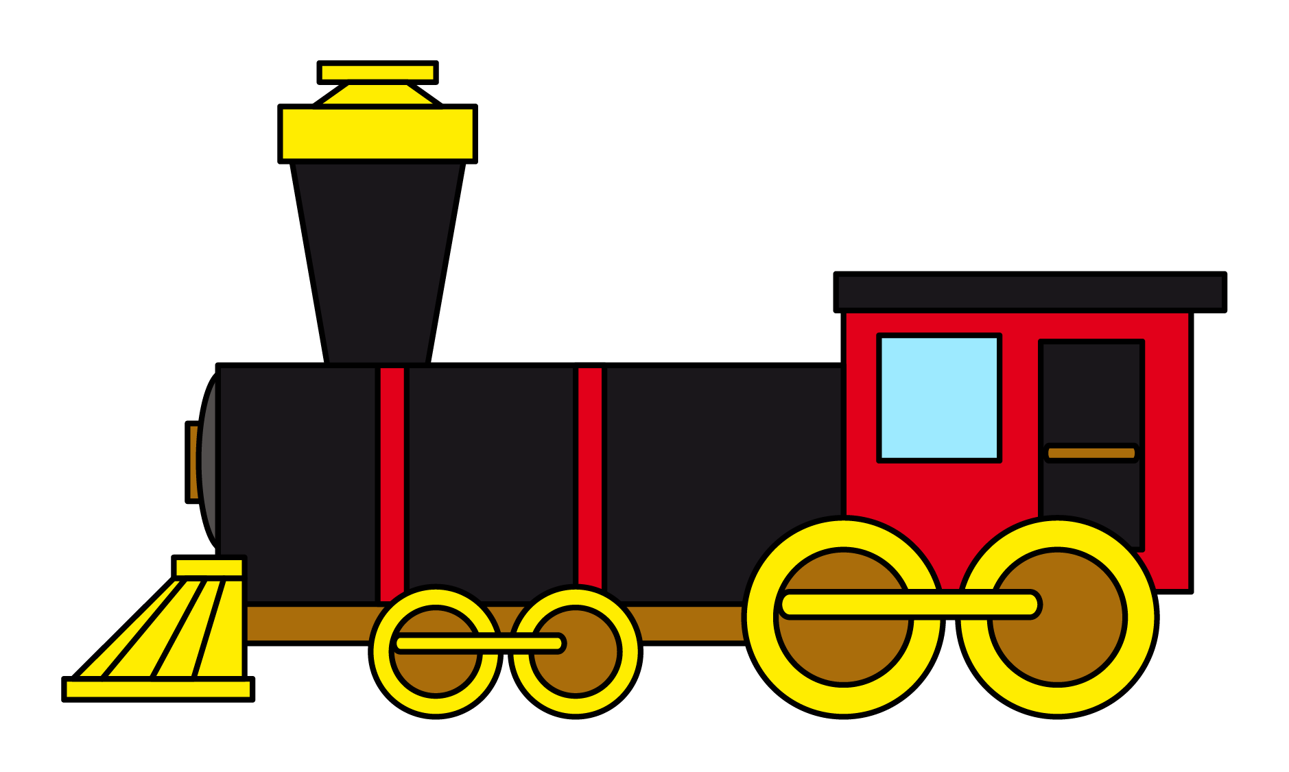 Images For > Locomotive Clipart Side View