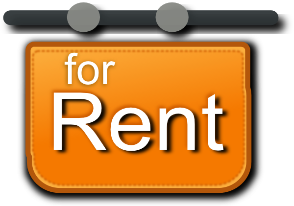 For Rent Sign clip art - vector clip art online, royalty free ...