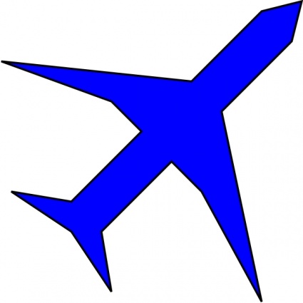 Boing Blue Freight Plane Icon clip art - Download free Other vectors