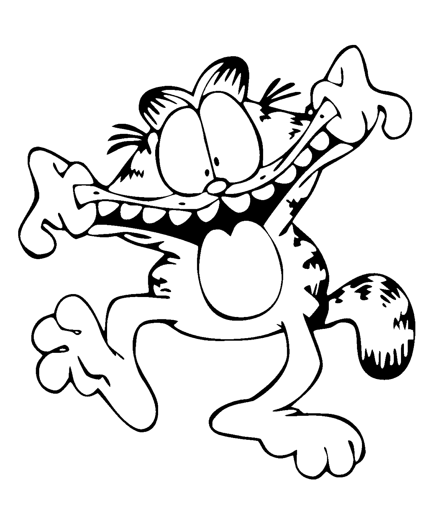 Funny Garfield coloring pages for kids printable free | coloing-