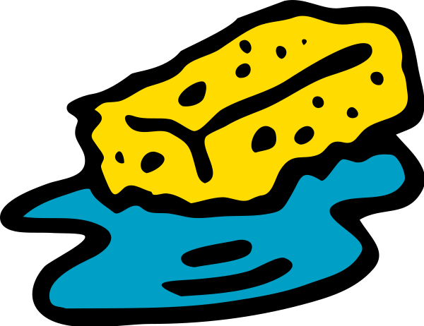 Sponge in water small clipart 300pixel size, free design ...