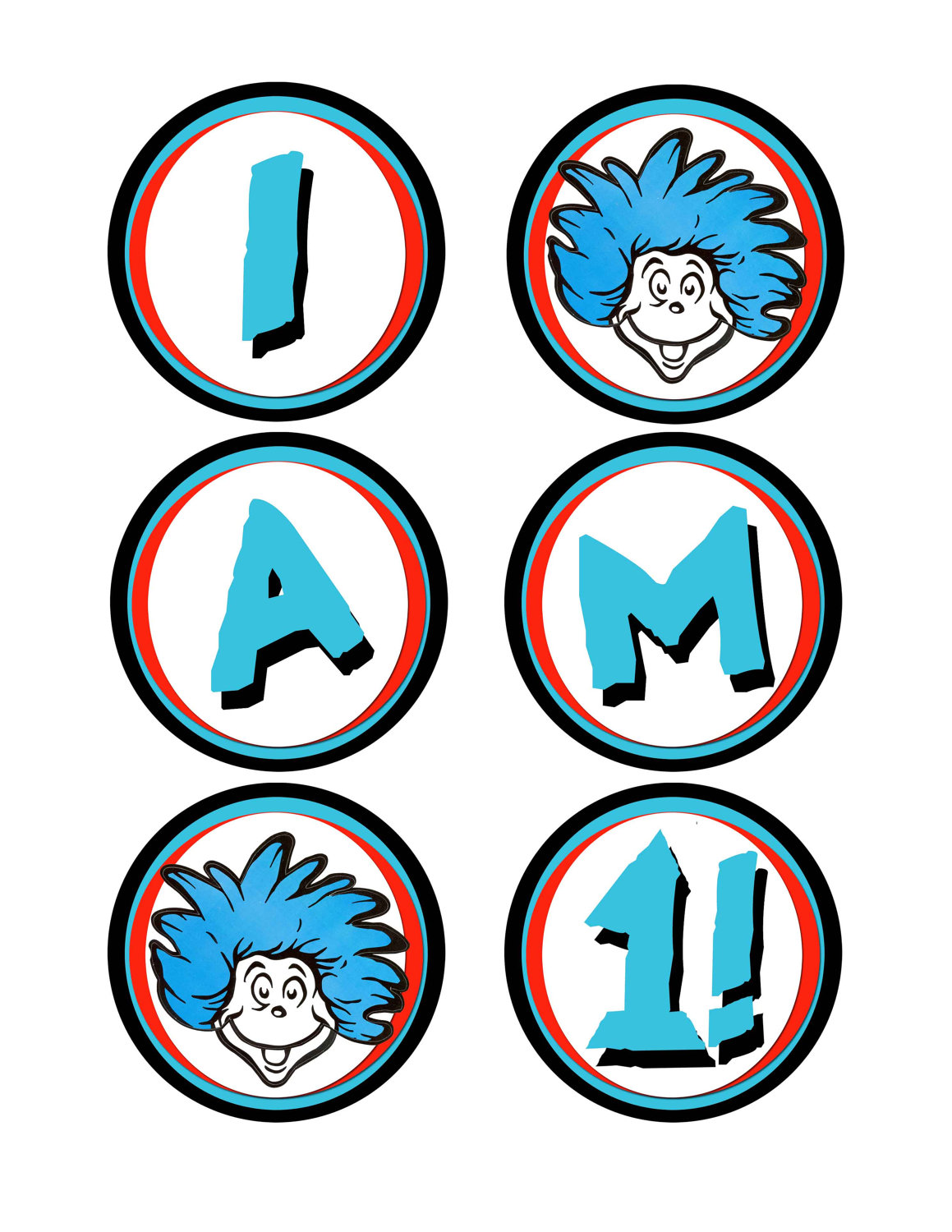 Dr. Seuss Characters Clip Art | School Clipart