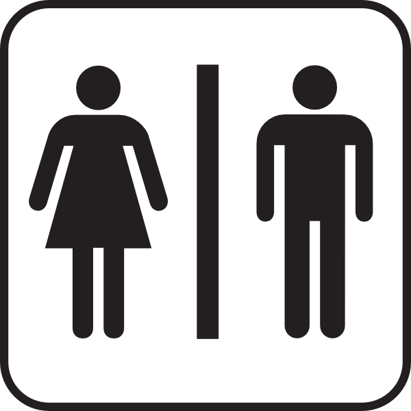 Men Women Bathroom clip art Free Vector / 4Vector