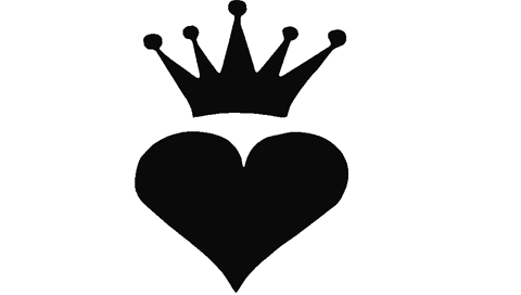 Heart Crown Stencil
