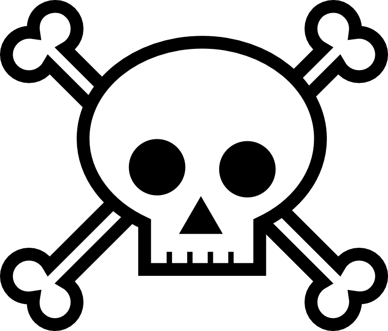 Clipart - Skull and Crossbones