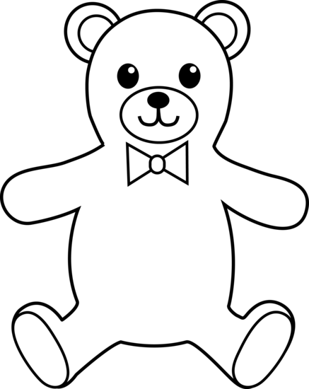 Teddy Bear Clipart Black And White | Clipart Panda - Free Clipart ...