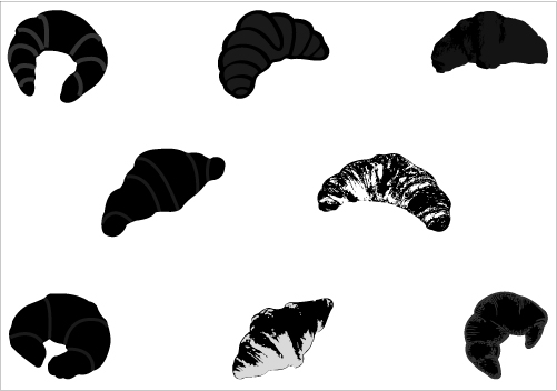 Croissant Silhouette Vector GraphicsSilhouette Clip Art