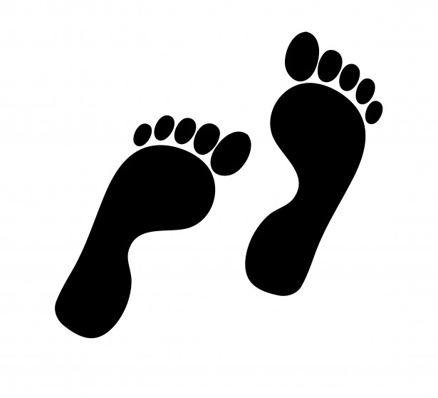 Footprints Silhouette Clipart Free Stock Photo - Public Domain ...