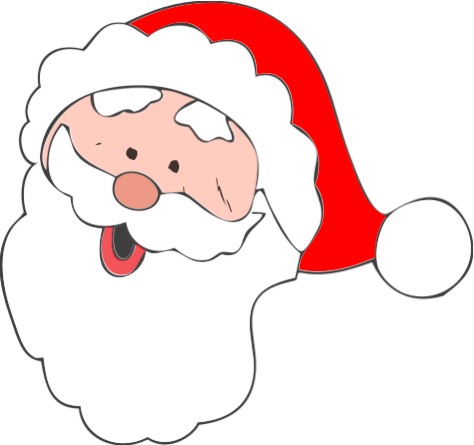 Father Christmas Face - Cliparts.co