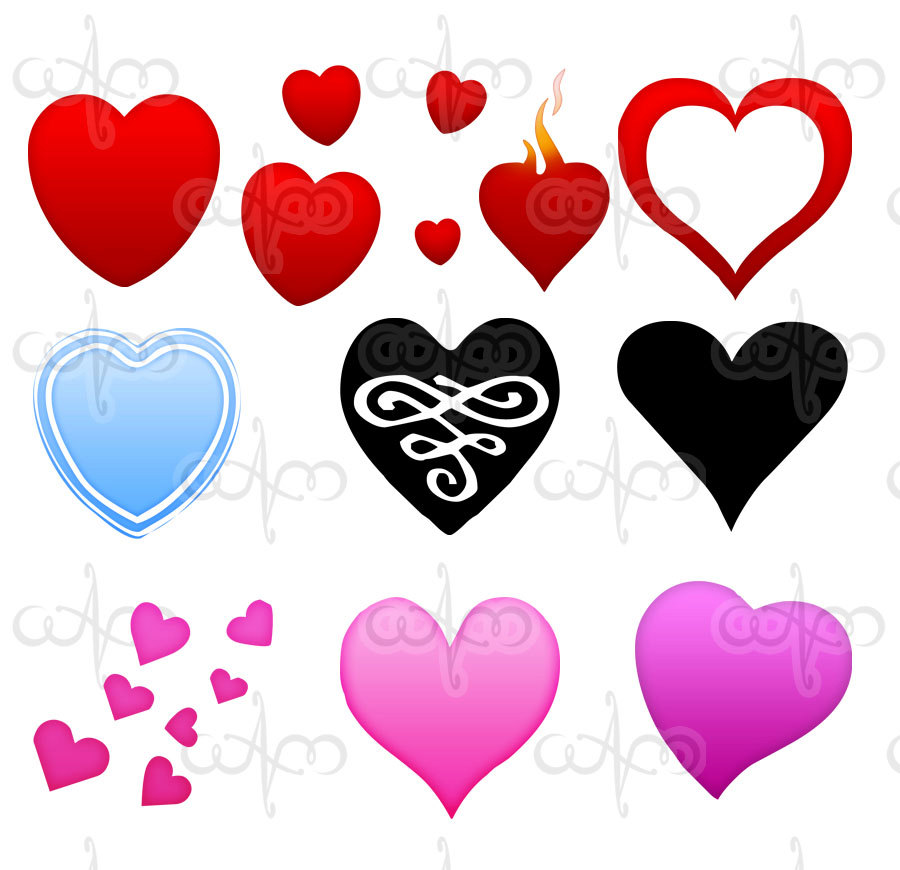clip art heart designs - photo #45