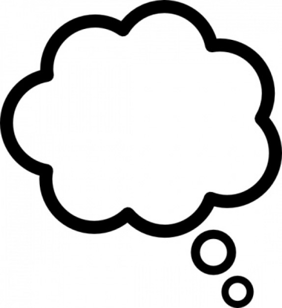 Thought Cloud clip art Vector | Free Download