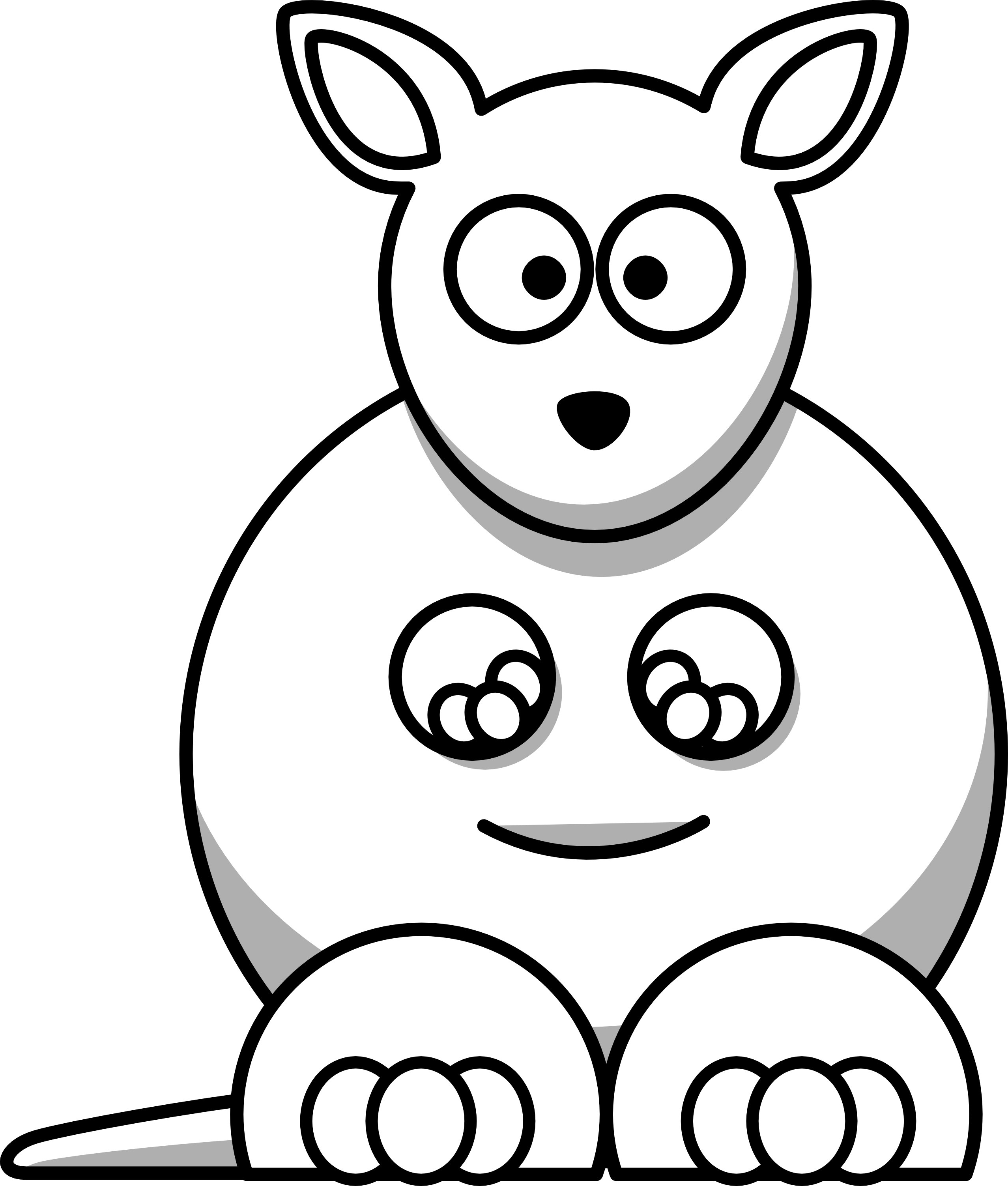 Cartoon Animals Black And White Hd Background 9 HD Wallpapers ...