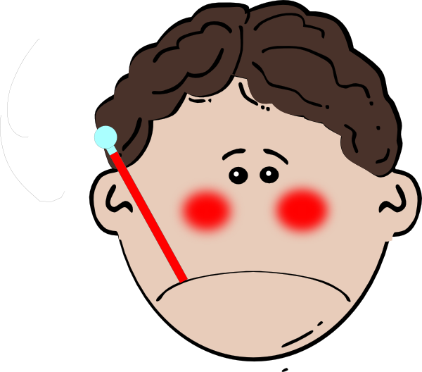 Child With Fever Clipart | zoominmedical.com