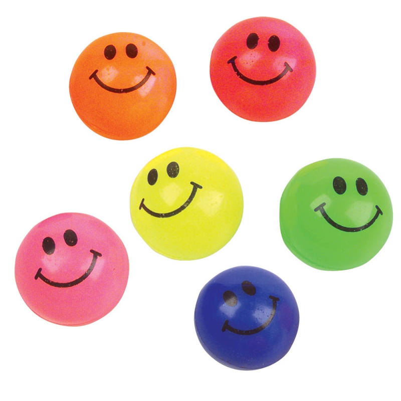 Partypalooza.com Smiley Face Hi-Bounce Balls